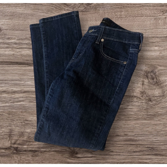 Women's Levi's Jeans Dark Wash Denim Size Mid Rise Skinny - Picture 1 of 6